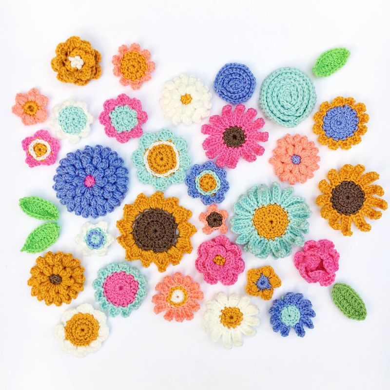 https://www.ravelry.com/projects/stephlewis2/100-days-of-crochet-flowers
