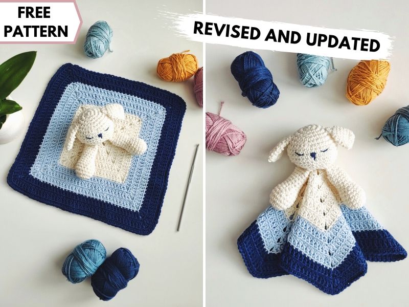 Puppy Baby Lovey Free Crochet Pattern Revised and Updated ft