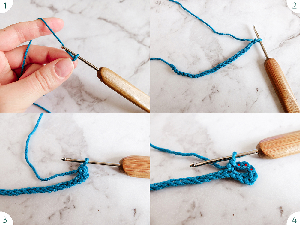 loops in loops crochet stitch step by step tutorial