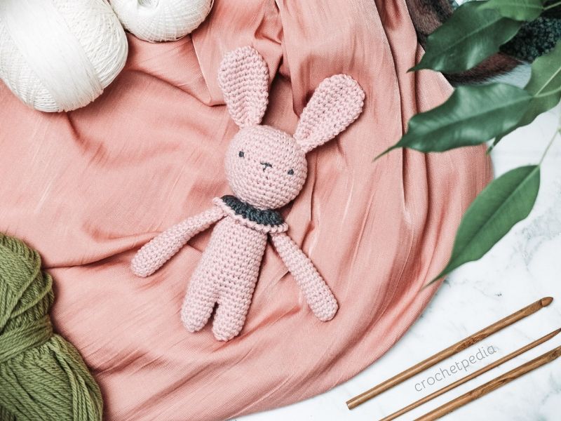 Rose Bunny Amigurumi Free Crochet Pattern