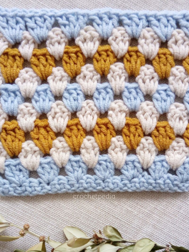 How to Crochet Granny Stripe Stitch Free Tutorial Crochetpedia