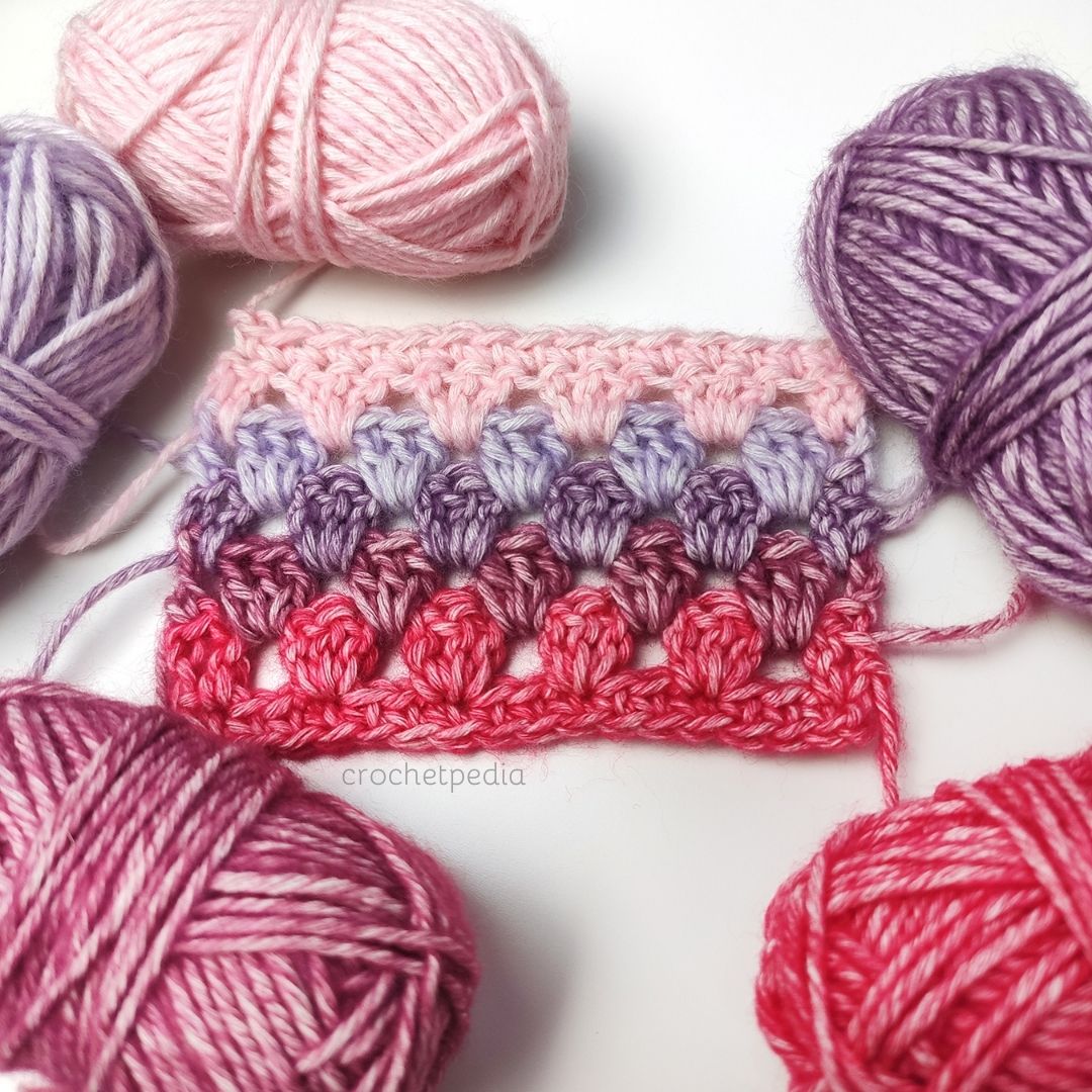 How to Crochet Granny Stripe Stitch Free Tutorial Crochetpedia