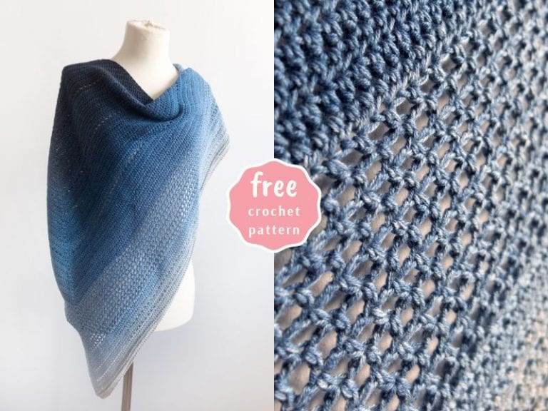 Lake Midnight Shawl – Free Crochet Pattern