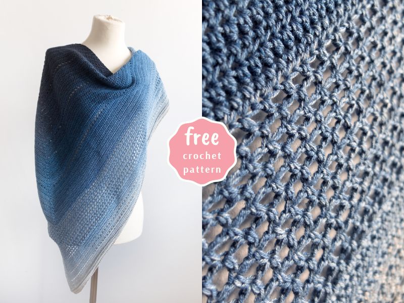 Lake Midnight Shawl - Free Crochet Pattern