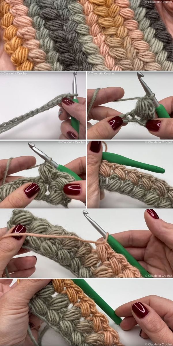 How To Crochet The Braided Puff Stitch