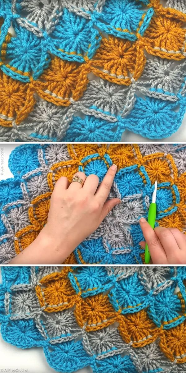 How to Crochet Bavarian Stitch in Round - Crochet For You