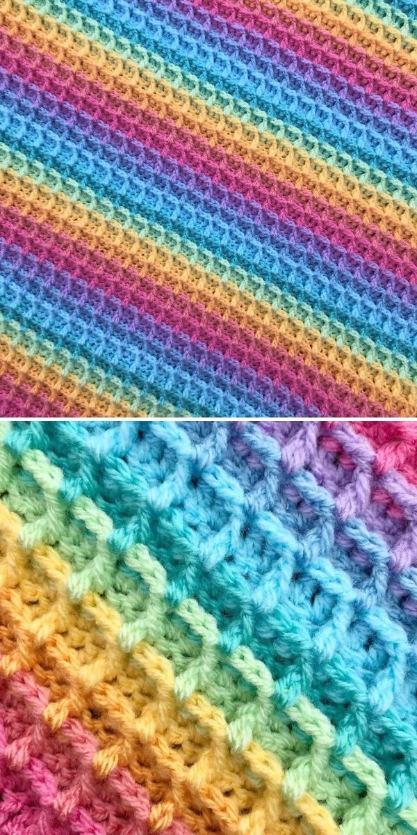 Waffle Stitch Crochet Patterns And Ideas Crochetpedia