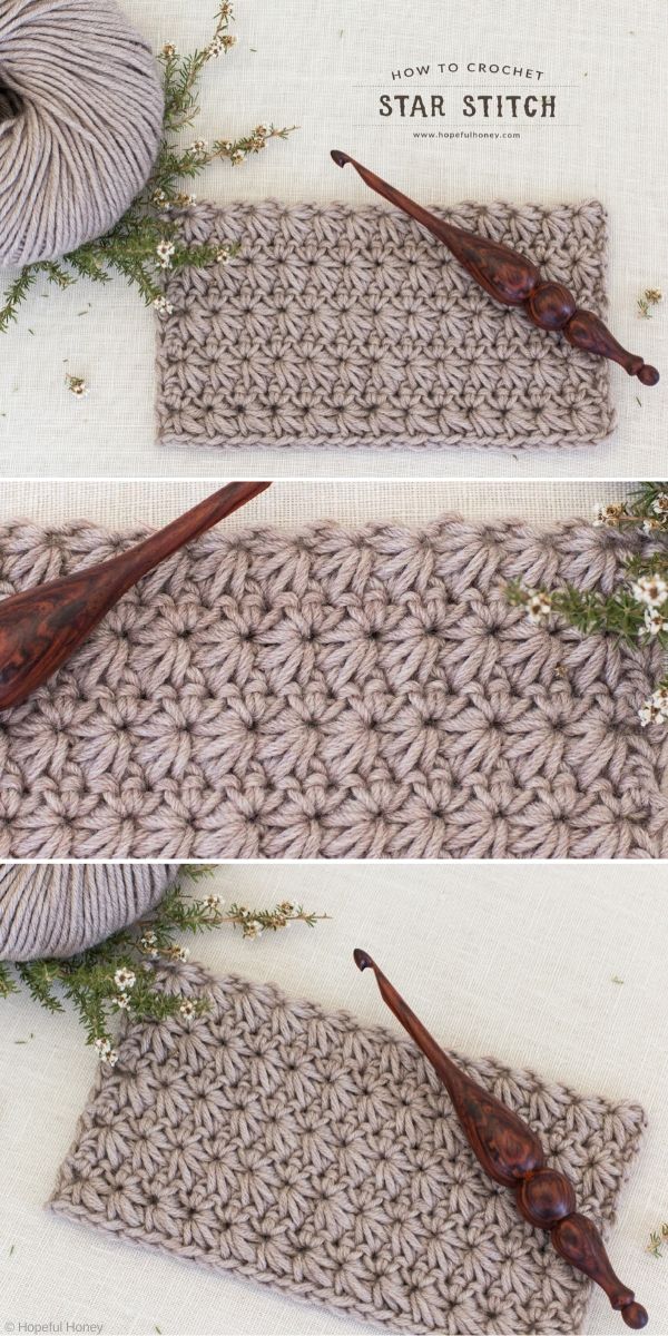 Free crochet pattern online for star stitch blanket