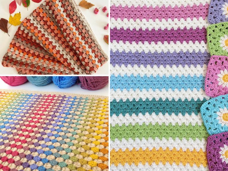 How to Crochet a Granny Square Blanket: Free Pattern - Sarah Maker