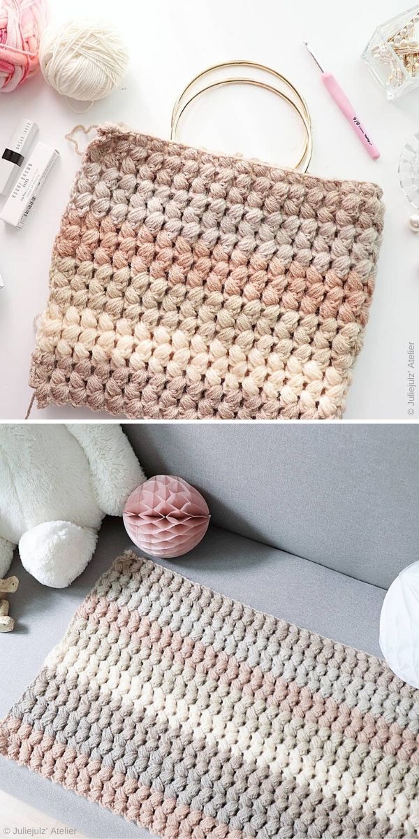 CROCHET BRAIDED STITCH / EASY 