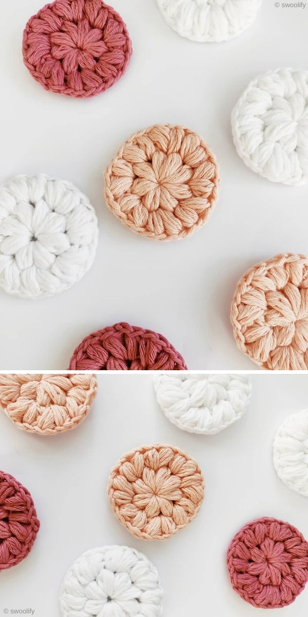 Stitched Up Make Up Scrubbies Free Crochet Pattern