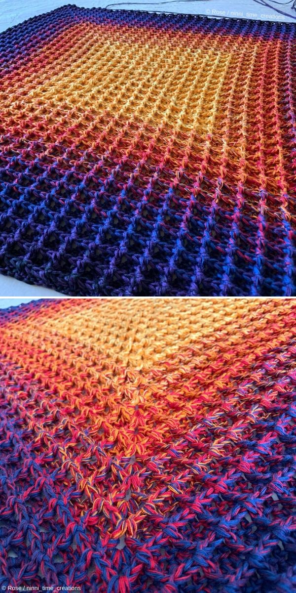 Waffle Stitch Blanket by ninni_time_creations