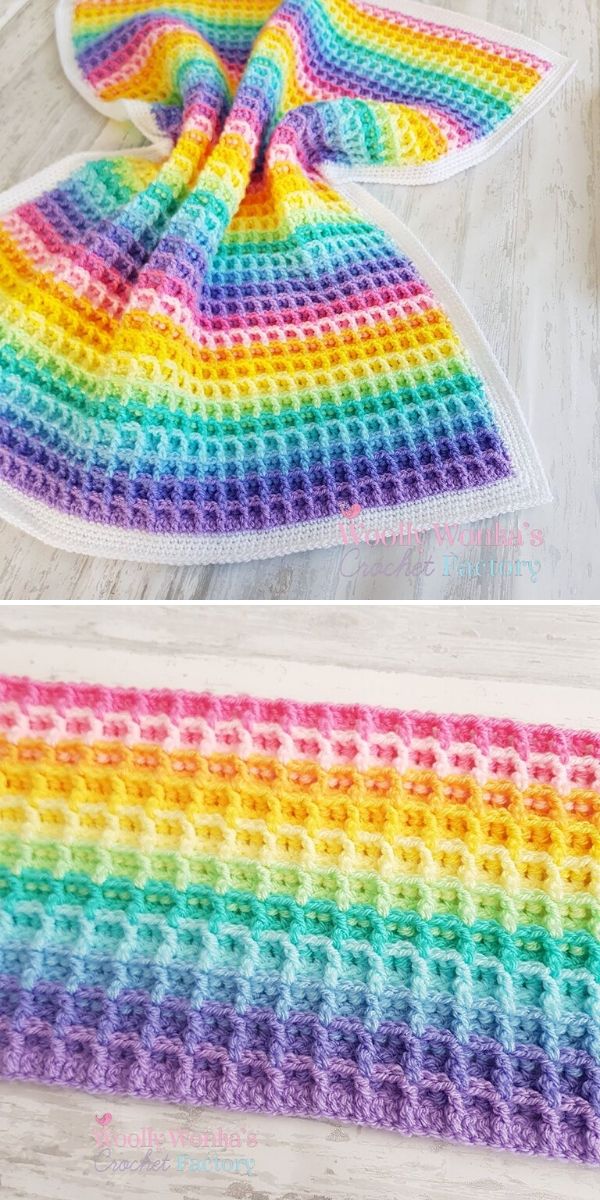 How to Crochet the Waffle Stitch - Avery Lane Creations