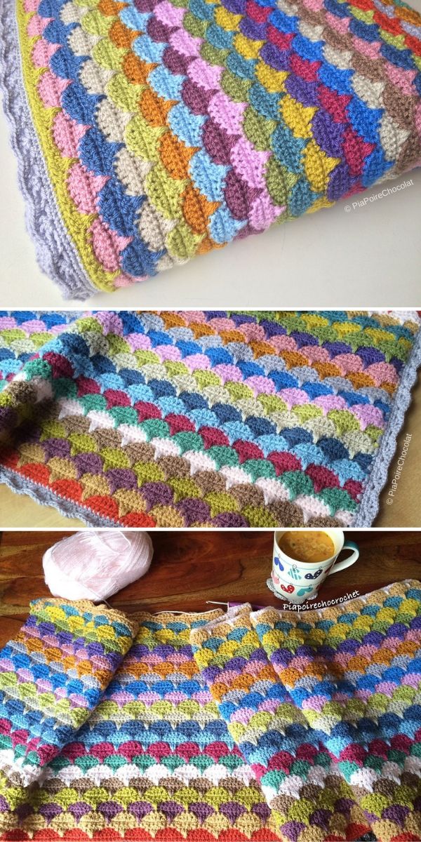 Crochet Clamshell Stitch - Free Patterns and Inspiration | Crochetpedia