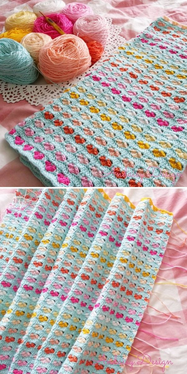 Heart Blanket by kwamsuk-designs