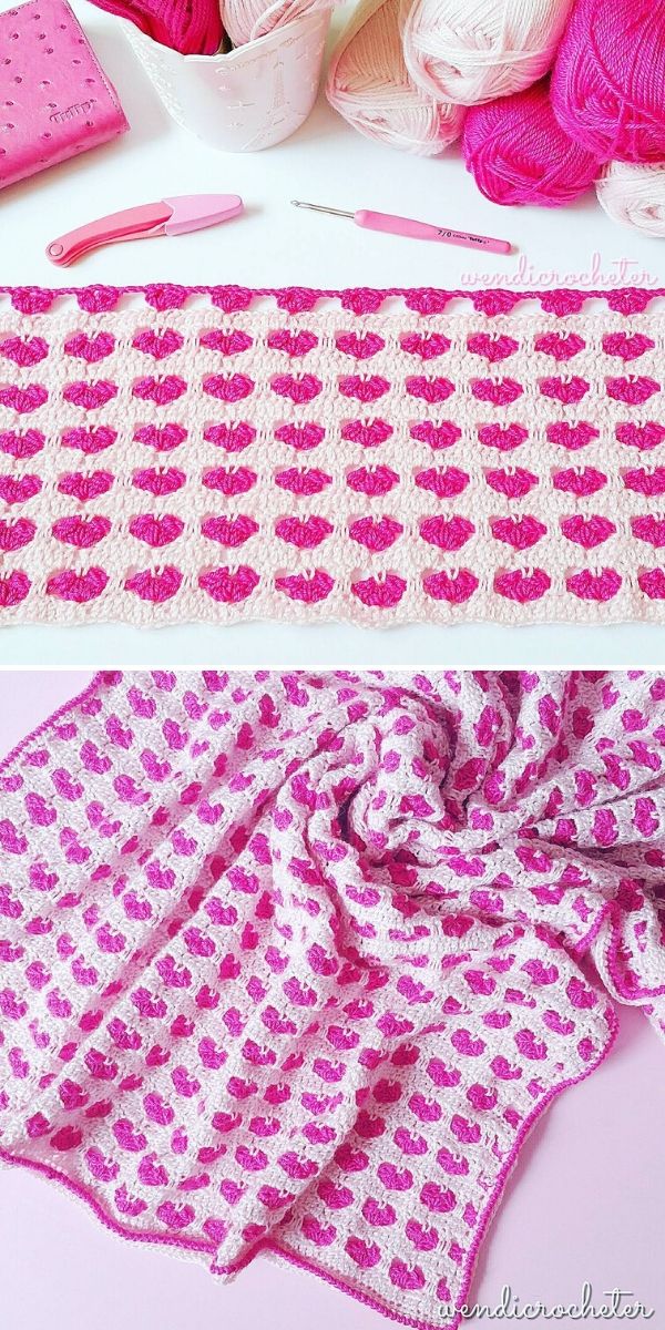 ANAHATA - HEART CHAKRA - pattern for sc crochet blanket