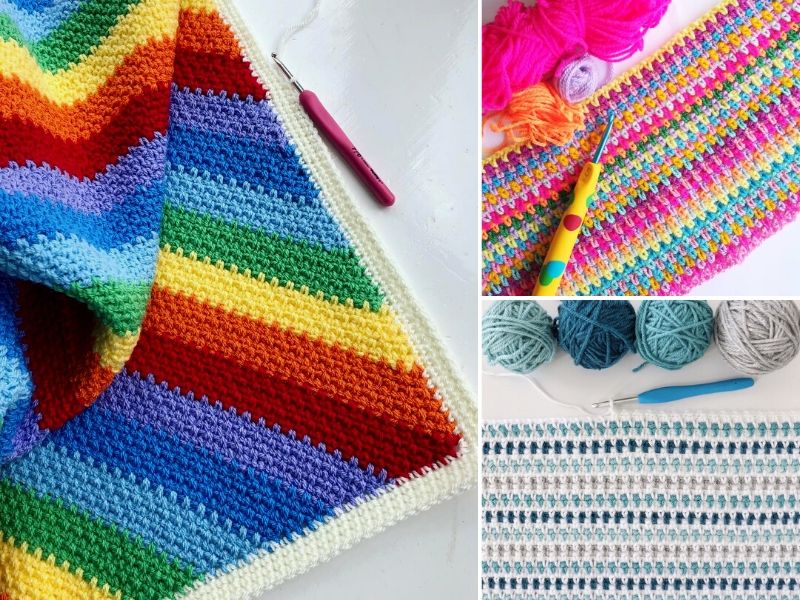 Moss Stitch aka Linen Stitch Crochet Ideas