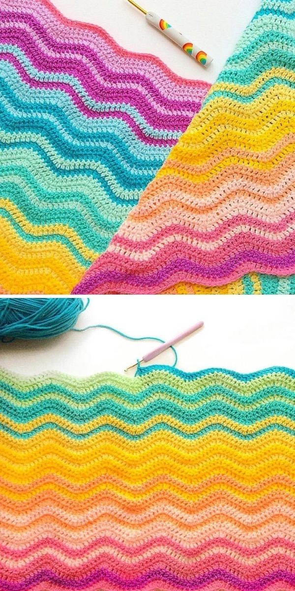 colorful ripple with hook