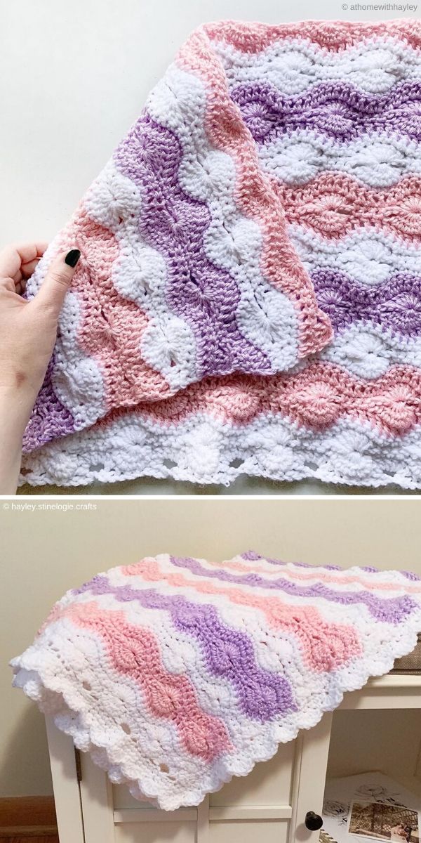 Modified Catherine’s Wheel Blanket by Athomewithhayley and Hayley.stinelogie.crafts
