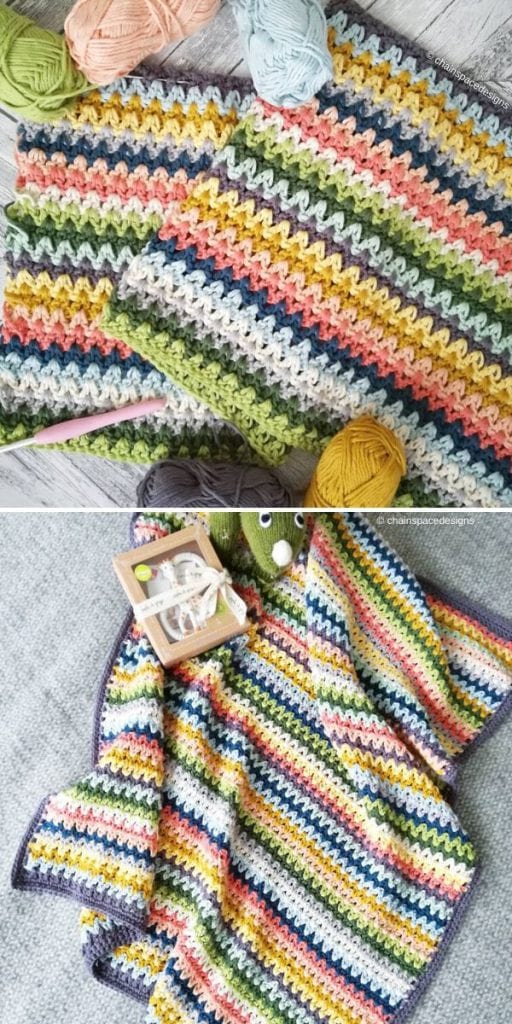 Easy V-Stitch Ideas - Free Patterns and Inspiration | Crochetpedia