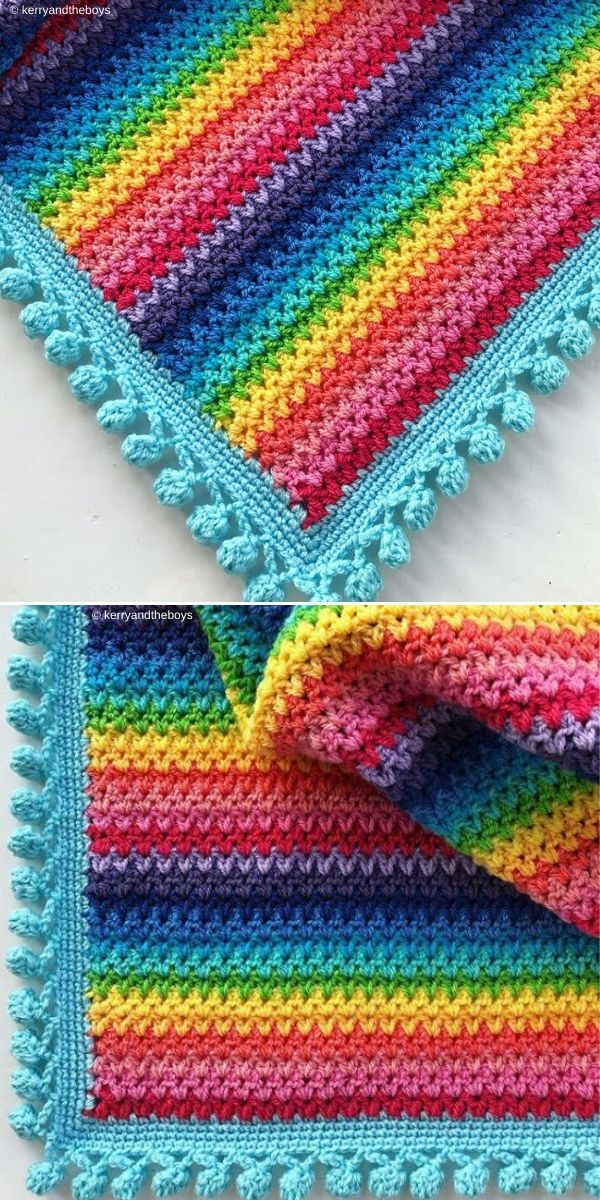 V-Stitch Blanket by Kerryandtheboys