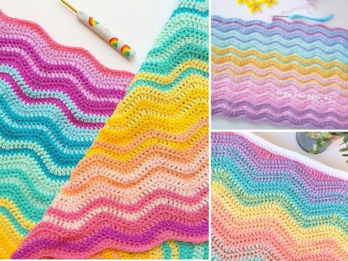 Crochet Ripple Stitch - Free Patterns And Inspiration | Crochetpedia