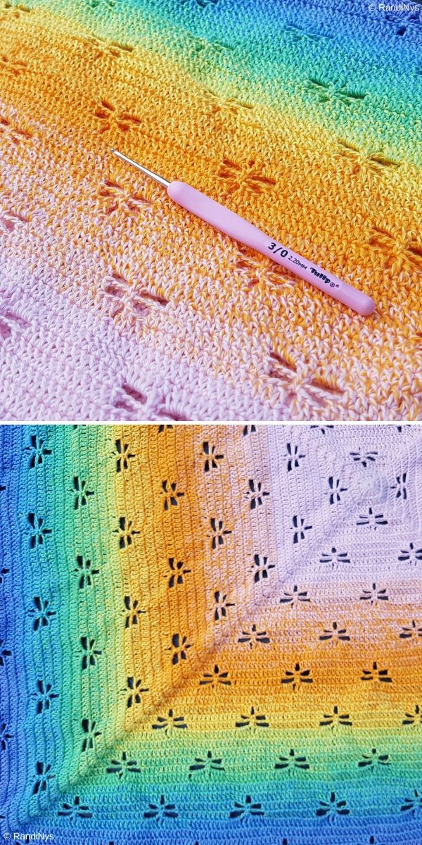 colorful dragonfly stitch crochet