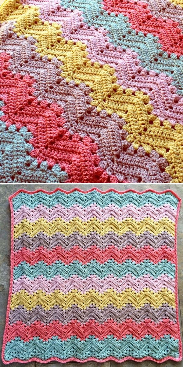 6 Day Kid Blanket - The Best Ideas and Free Pattern | Crochetpedia