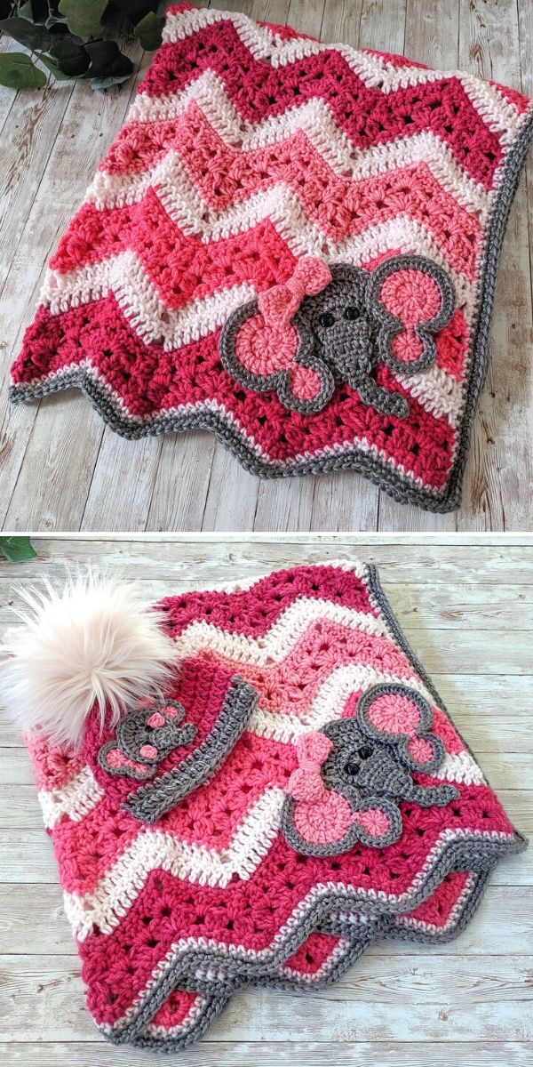 pink and white 6-Day Kid Blanket