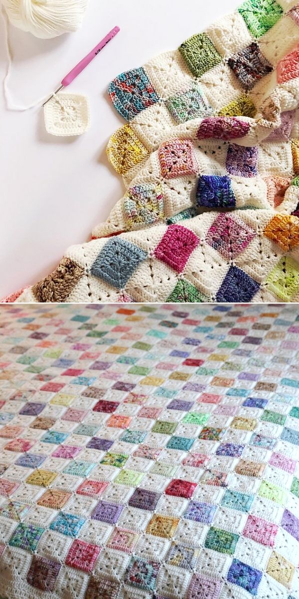 Battenberg Crochet Blanket By Peach Tree - Hobby Harbor Haven