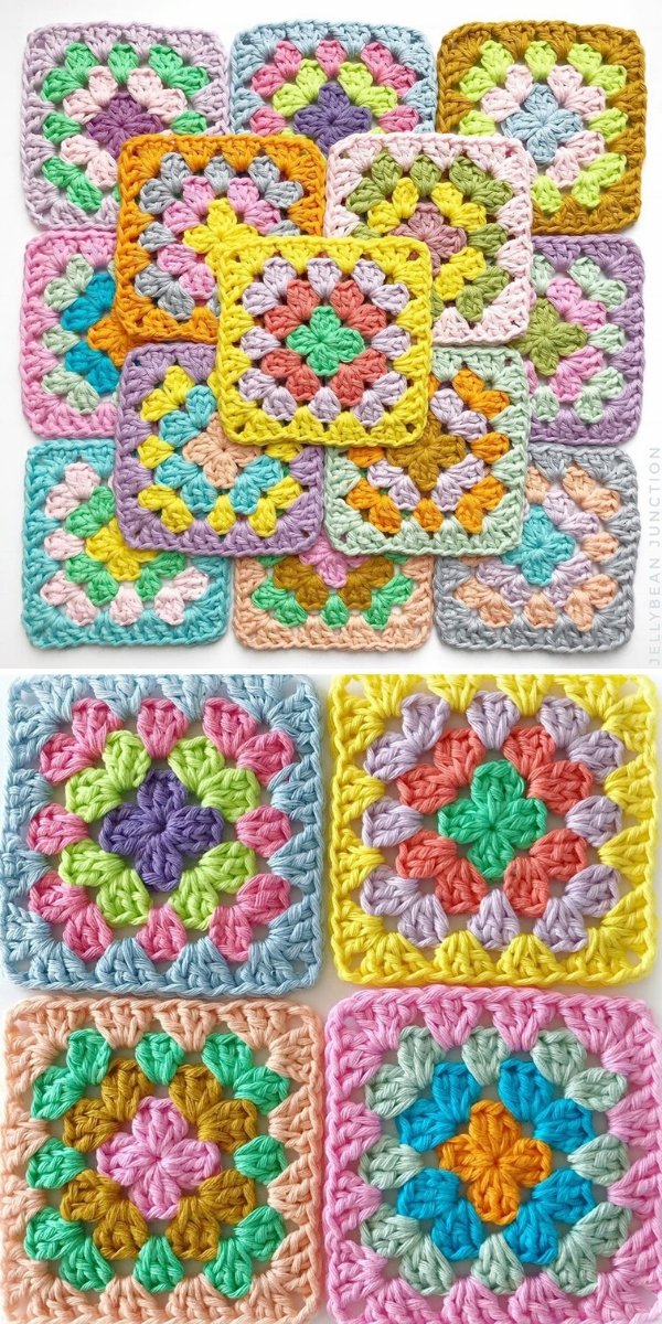 Multicolor Granny Squares