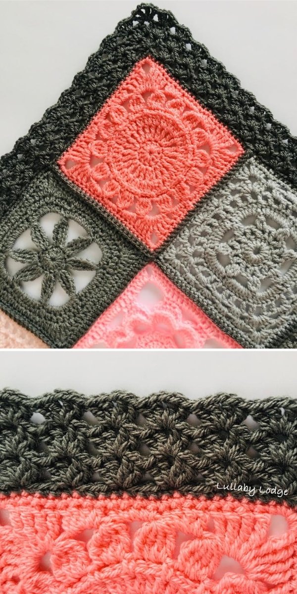 30 Crochet Edging Patterns (Crochet Borders for Blankets) - Six