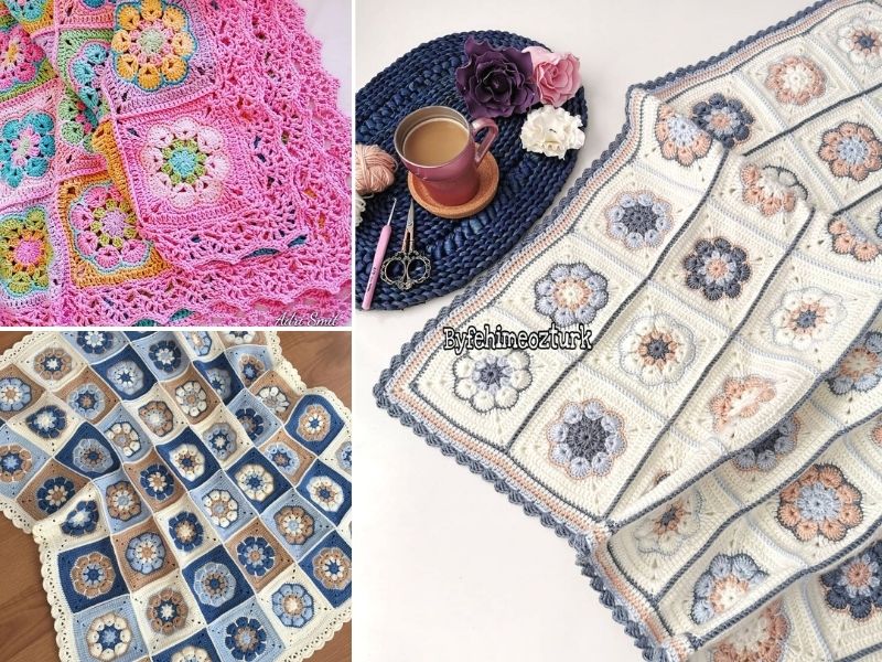 African Flower Crochet Free Patterns
