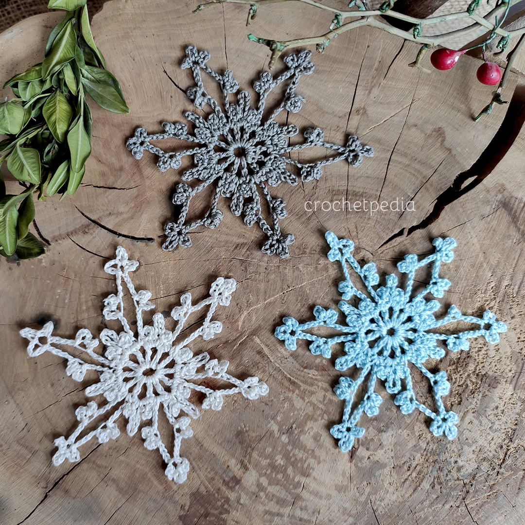 Easy Crochet Snowflakes Mini CAL Free Patterns! Crochetpedia