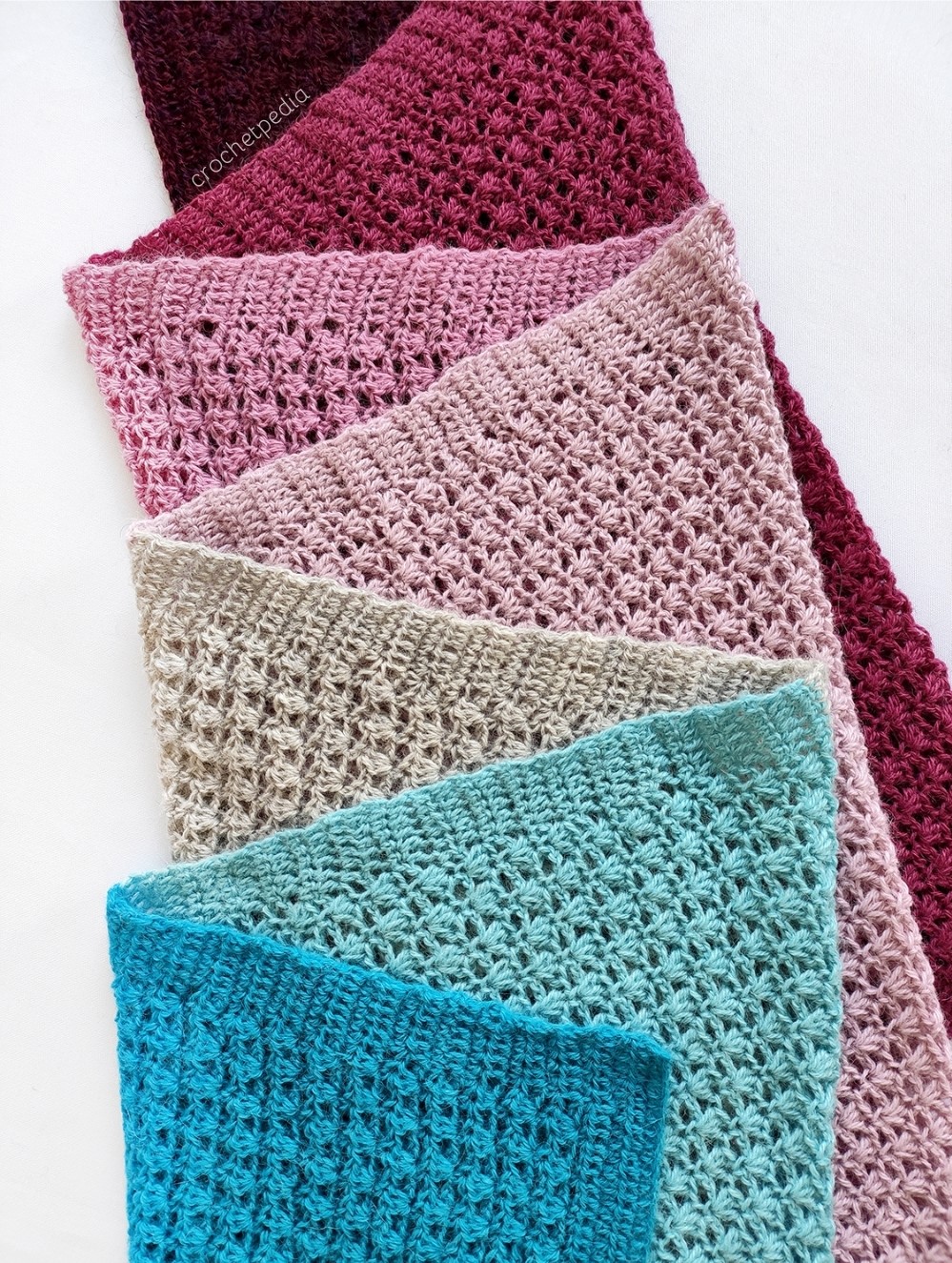 Easy Seven Wonders Lacy Crochet Scarf - Free Pattern | Crochetpedia