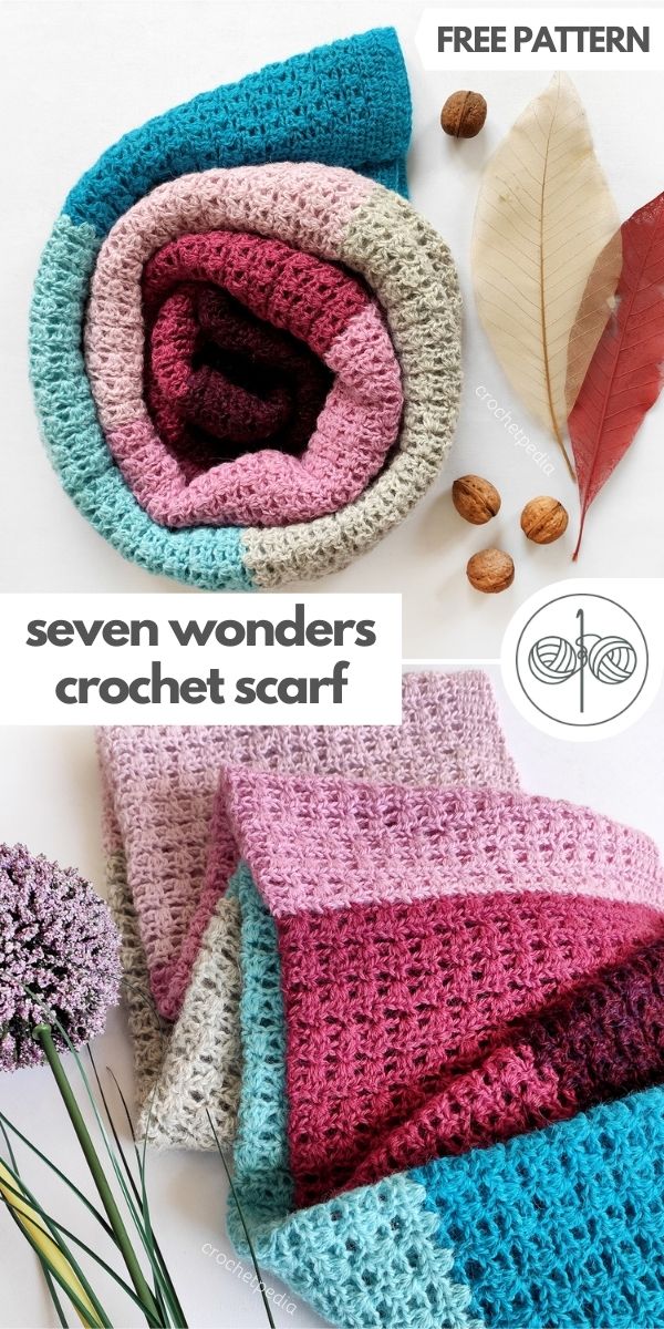 Seven Free Crochet Patterns - Get Ready for Seven Days of Scarfie