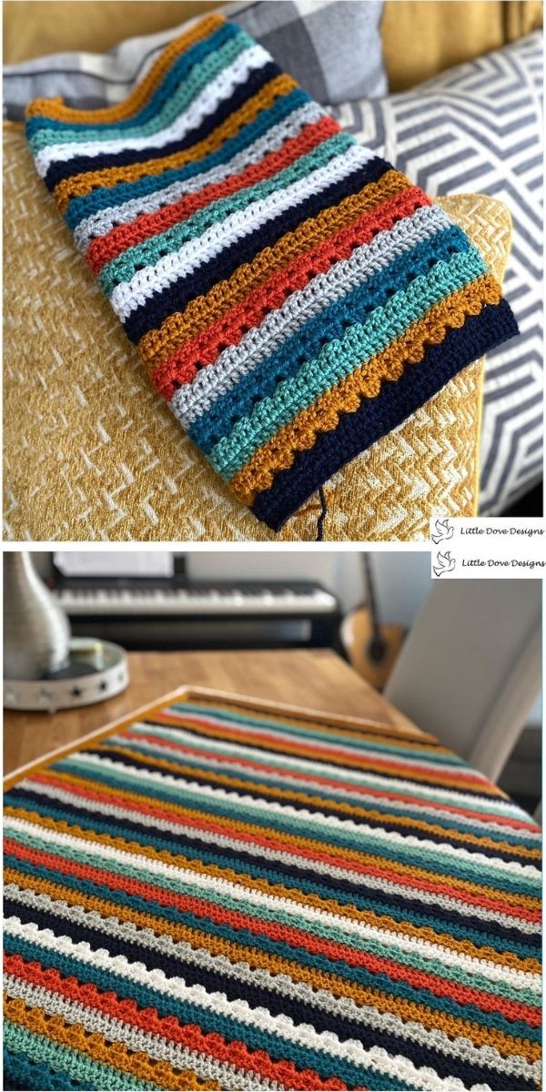 Cosy Stripe Blanket Ideas and Inspiration | Crochetpedia