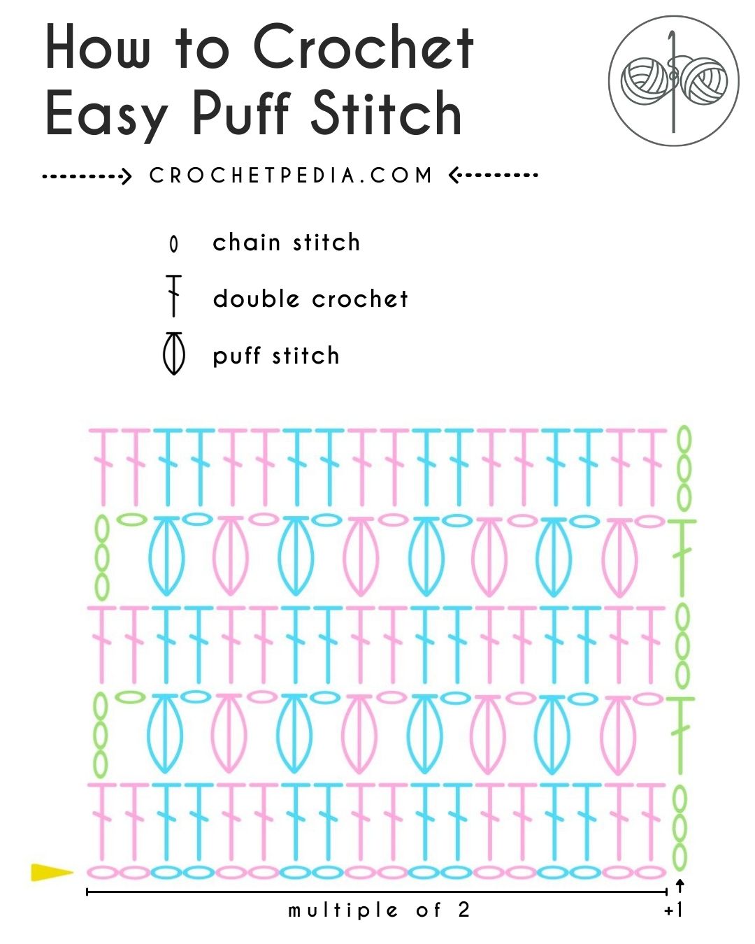 puff stitch chart