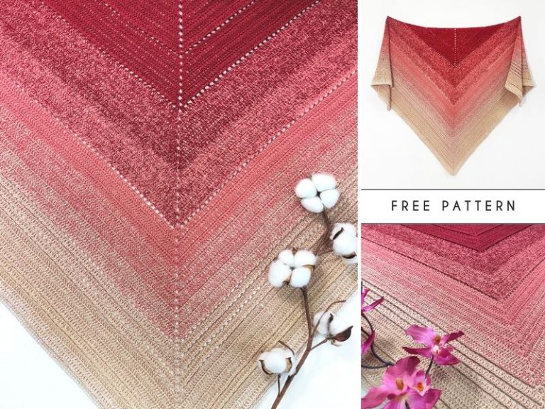 Juliette Shawl Free Crochet Pattern