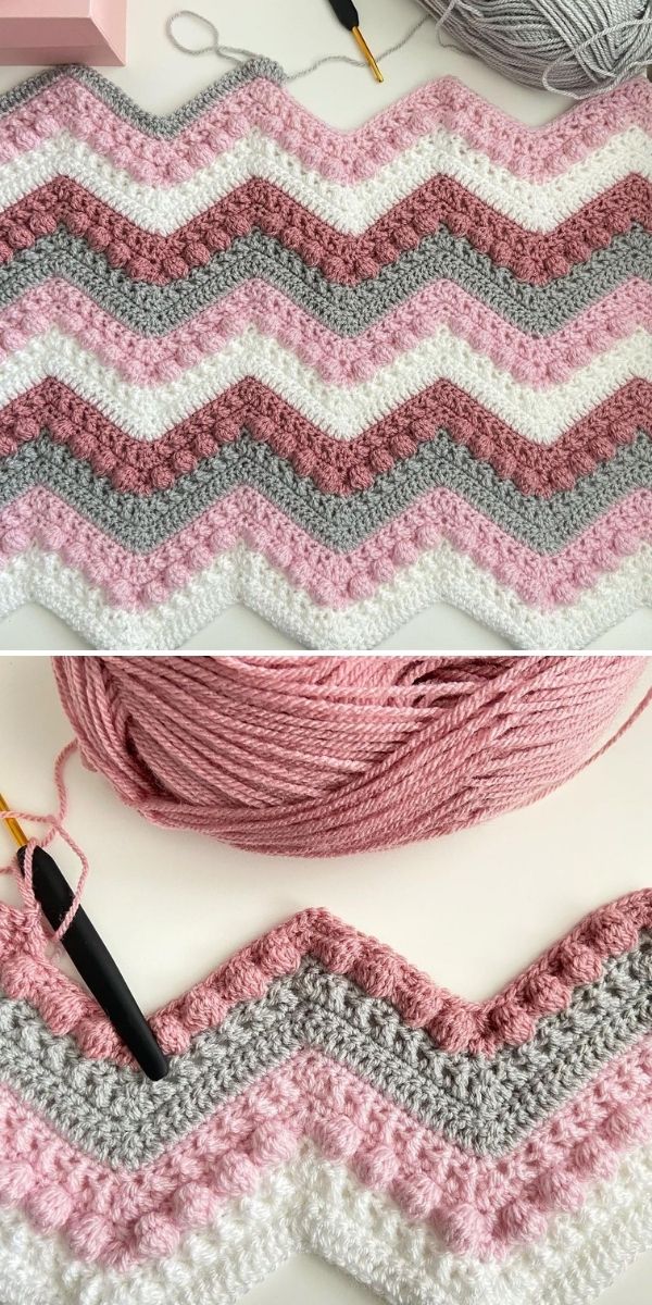 Hugs and kisses baby blanket online tutorial