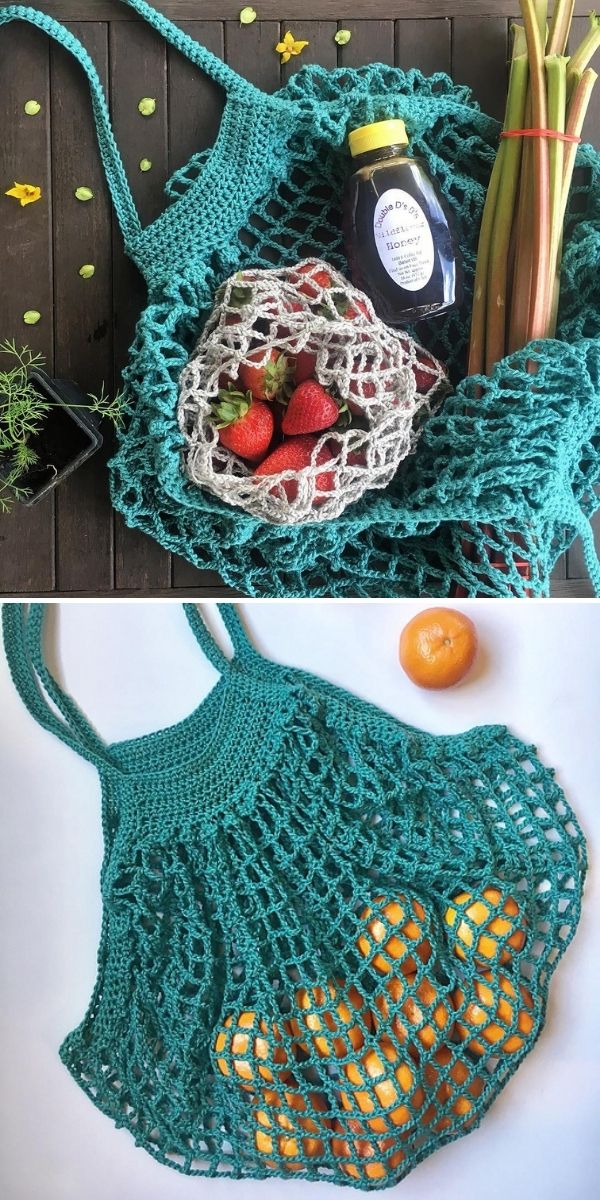 Vibrant Multicolor Crochet Market Bag