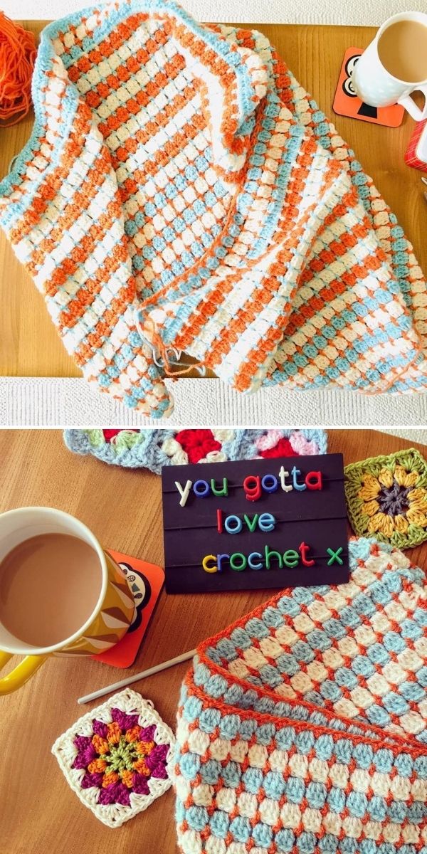 Block Stitch Blanket Tutorial (Easy Crochet Pattern!)