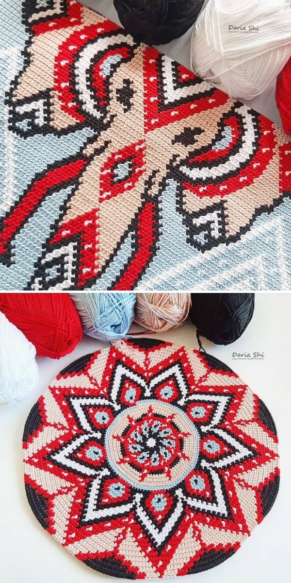 Diversified Pastel Tapestry Crochet Bag _Free Crochet Pattern in 2023