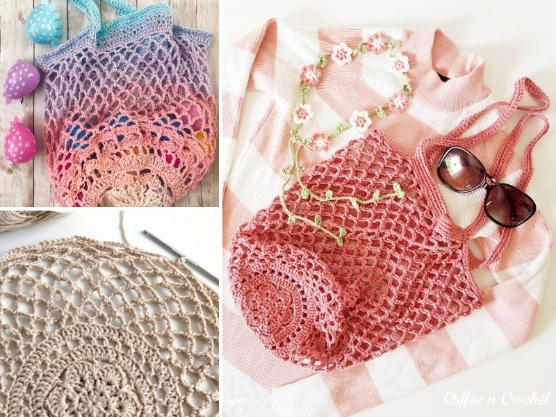 Easy Crochet Mesh Market Bag / Crochet Net Shoulder Bag - Environment  friendly Reusable Bag tutorial 