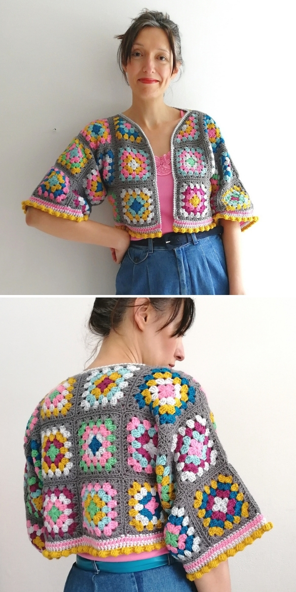 Crochet Granny Square Cardigan Pattern – Joy of Motion Crochet