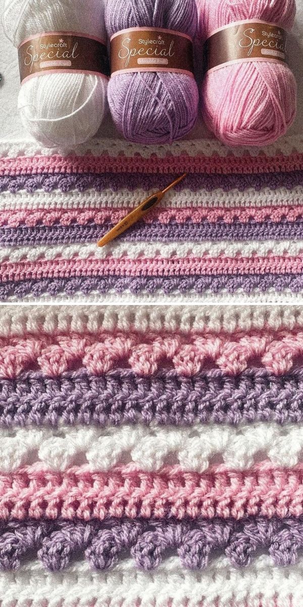 Attic 24 cosy stripe best sale baby blanket