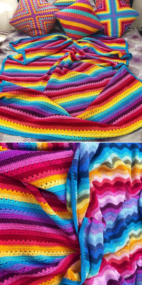 Attic 24 cosy stripe baby blanket hotsell