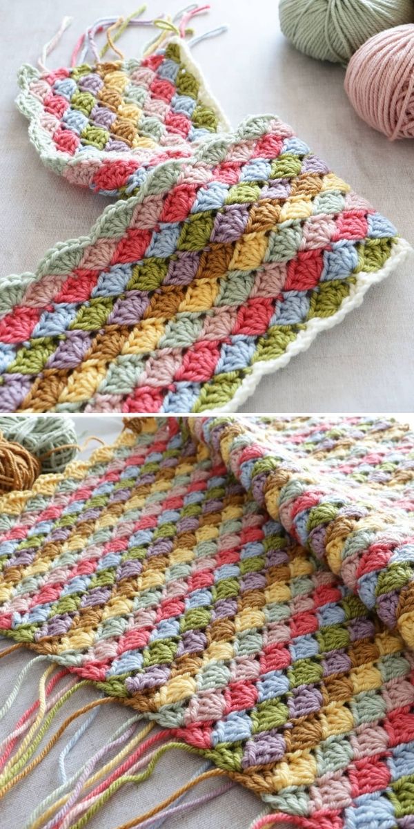Shell Stitch Blanket Ideas - Free Patterns and Inspiration | Crochetpedia