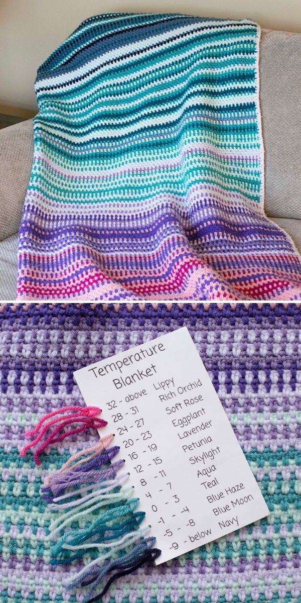 All Kinds of Weather - Free Temperature Blanket Knitting Pattern