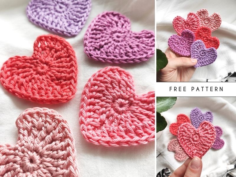 17+ Free Crochet Heart Patterns, To Make Today